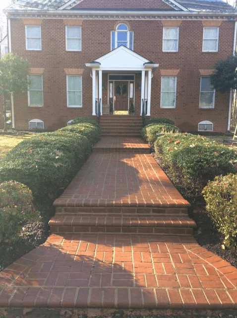 Bricked Pavement After Power Washing – Kents Store, VA – Central Virginia Power Washing