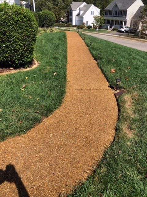 Stone Pavement Walkway After Power Washing — Kents Store, VA — Central Virginia Power Washing