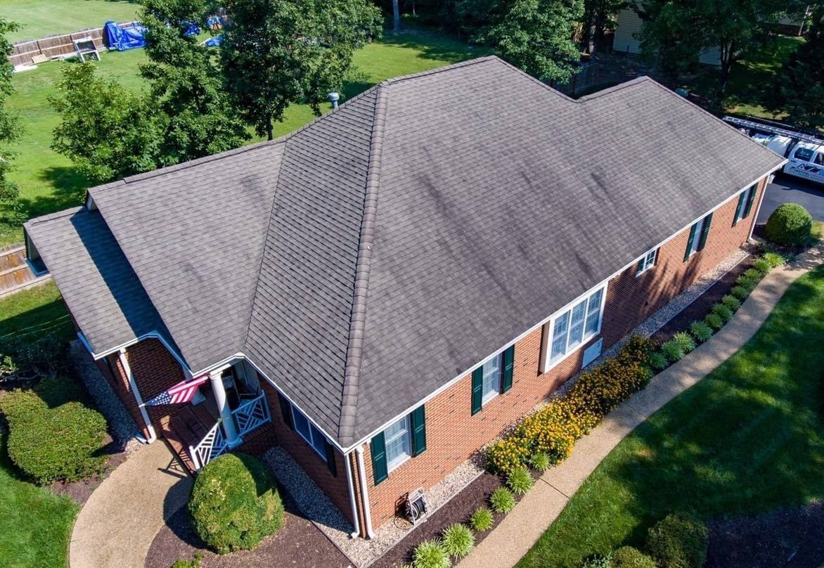 Before Shingle Roof Cleaning | Glen Allen, VA | Central Virginia Power Washing