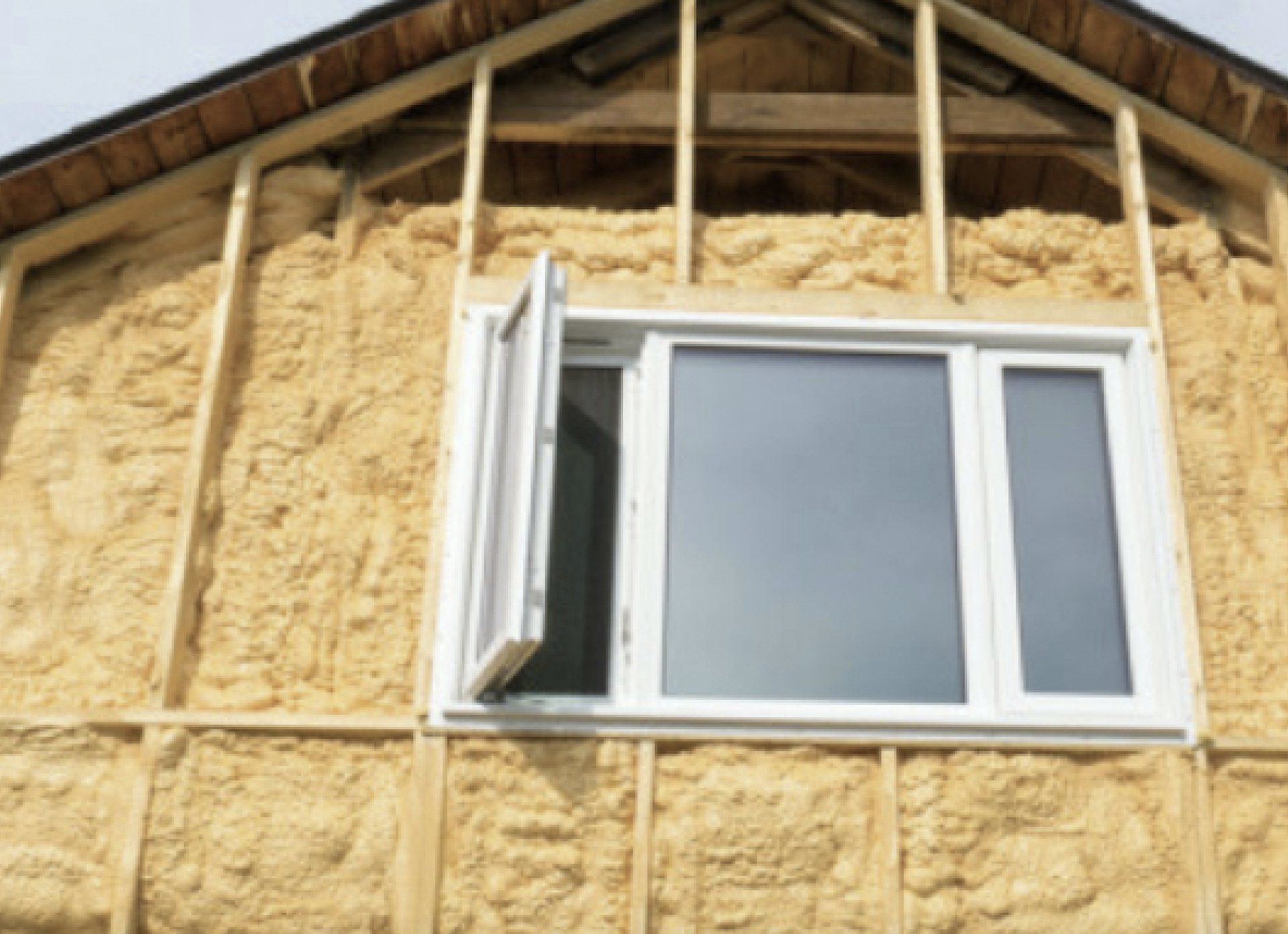 spray foam insulation around heating and cooling