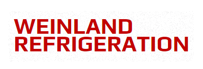 Weinland Refrigeration logo in red text on a white background