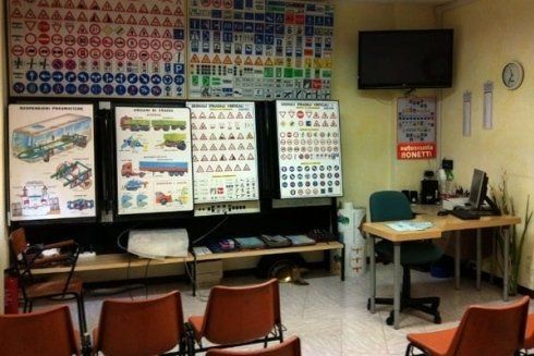 Aula didattica dei corsi per la patente