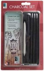 Art Alternatives charcoal art tin set