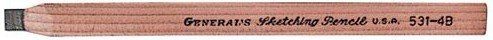 GENERAL'S®  FLAT SKETCHING PENCILS
