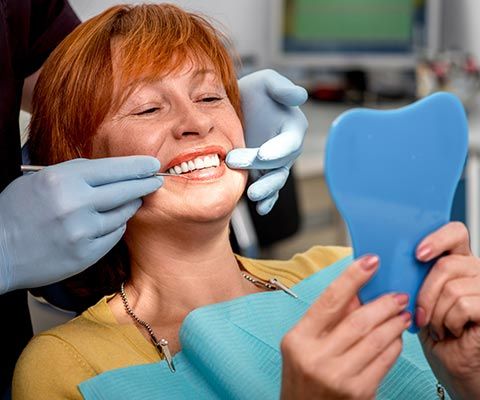 Senior Woman in the Dental Office | Granger, IN | Bittersweet Road Family Dentists