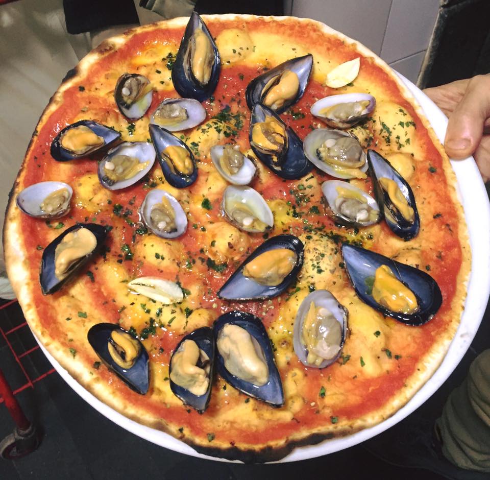 pizza con le cozze