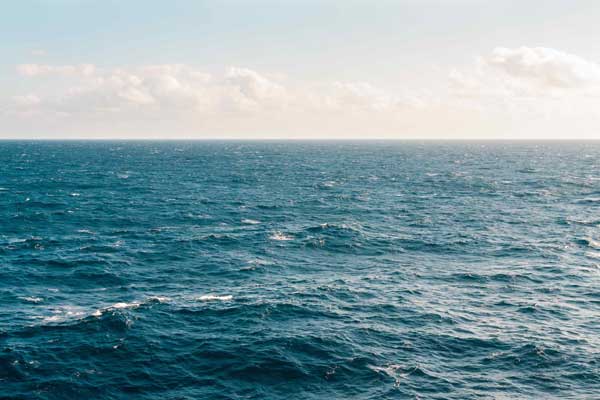 the open ocean