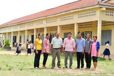 Principal Montela and teachers