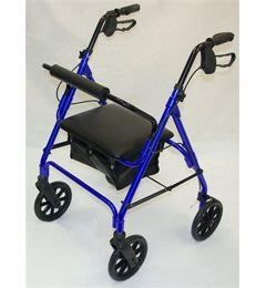 blue walking frame