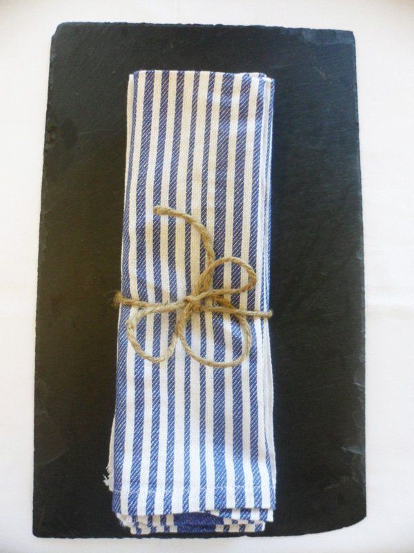 Blue stripe napkin