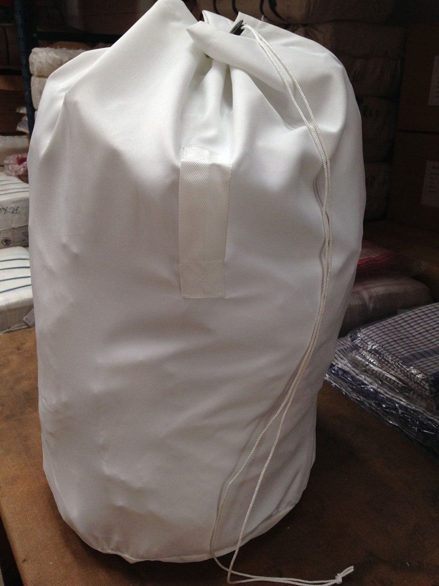 White laundry sack