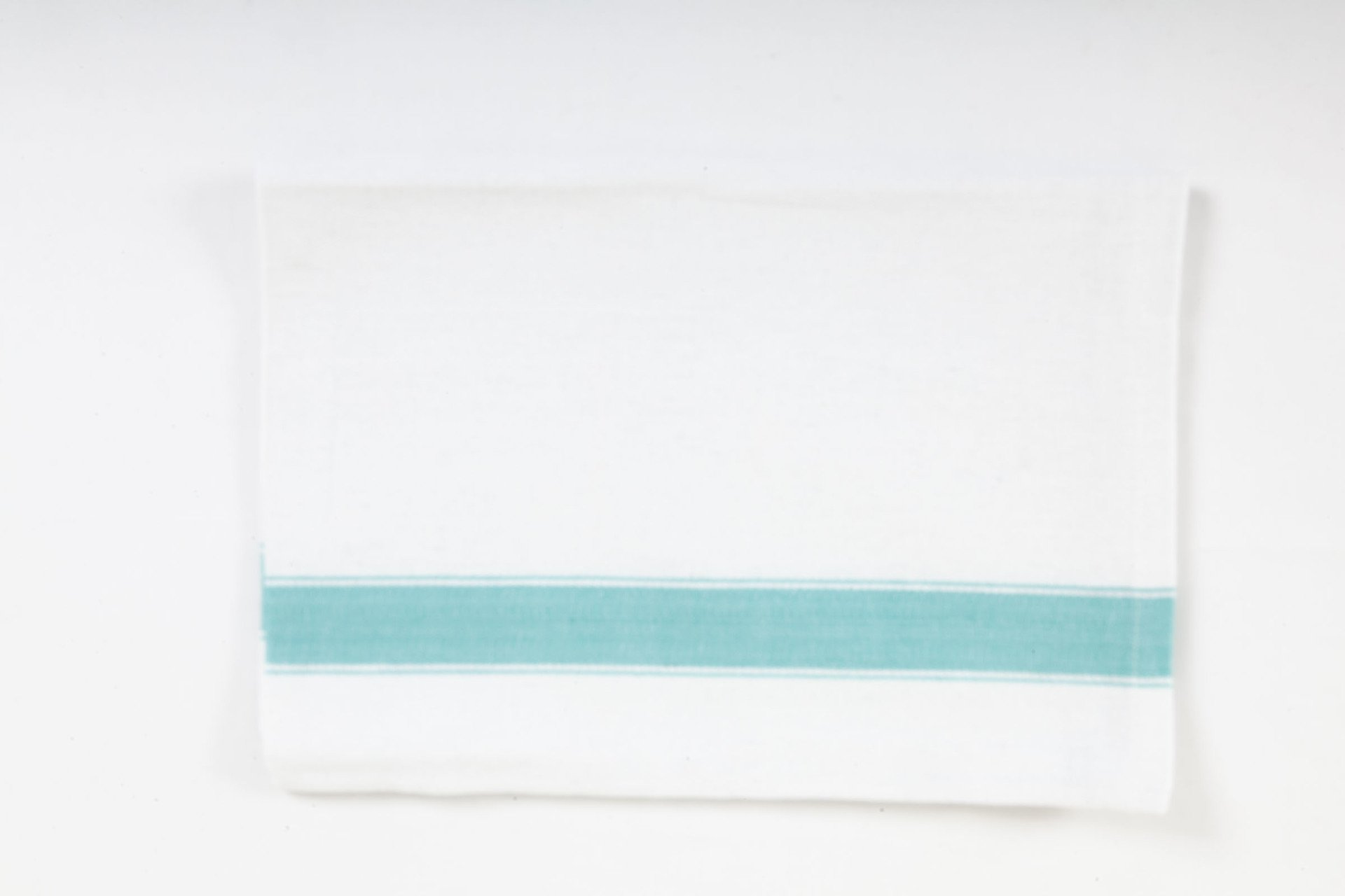 Green stripe herringbone kitchen cloths