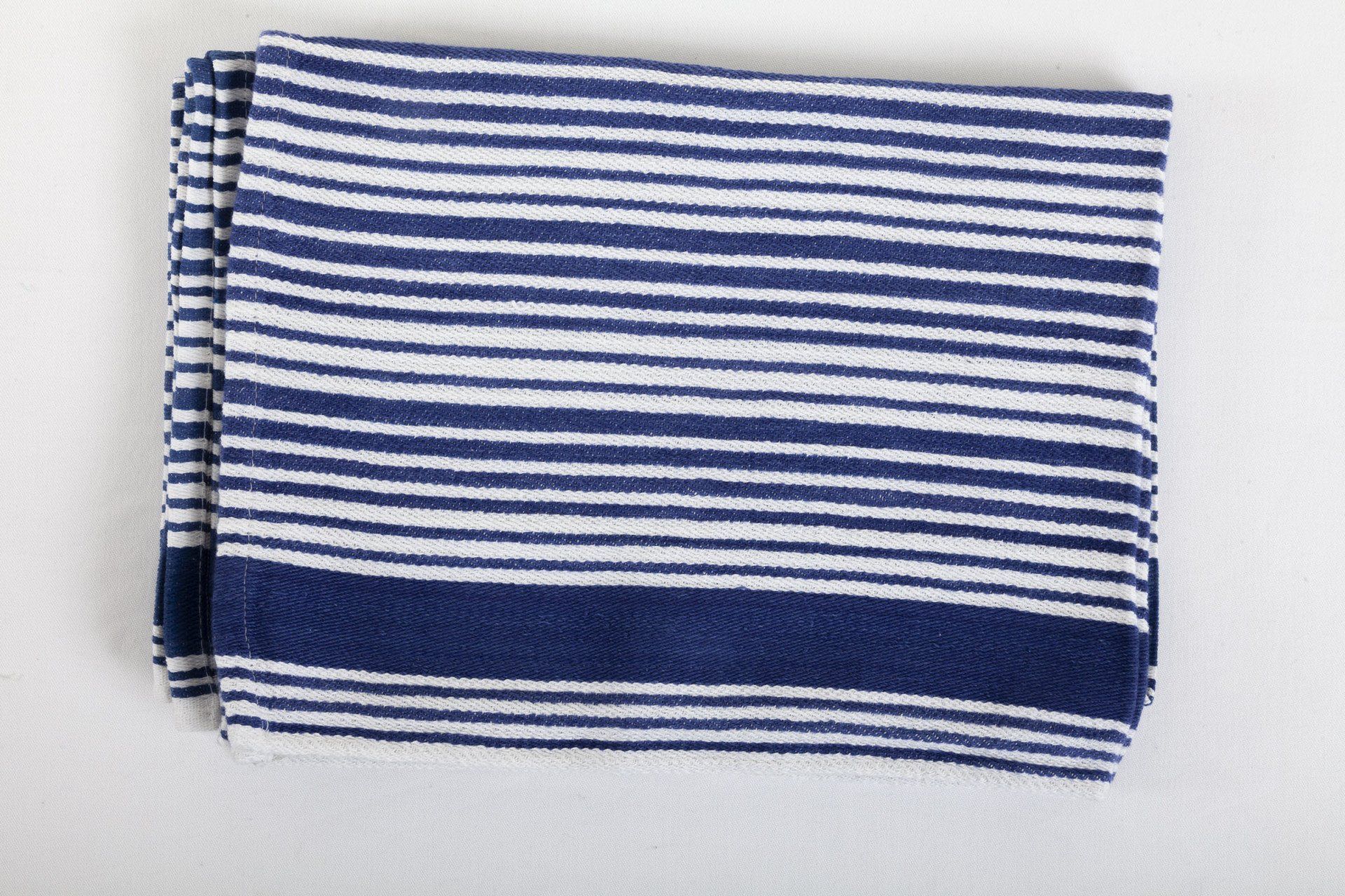 blue/white stripe heavy duty tea towel kitchen cloth