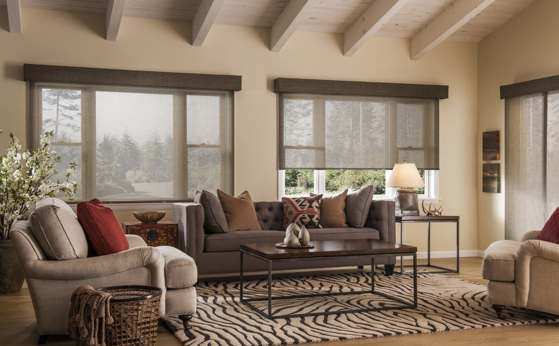 Drapes — Roller Shades in a Luxury House in Cincinnati, OH