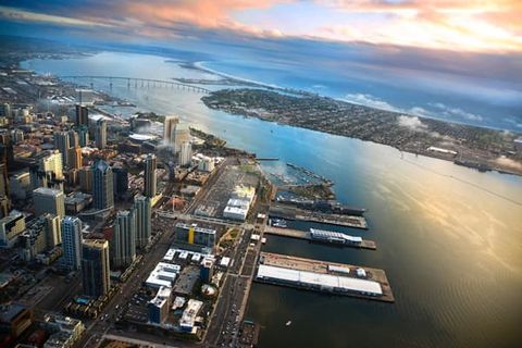 Aerial View of San Diego and Coronado