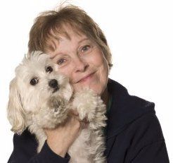 owner with Maltipoo dog