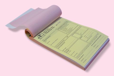 print of ncr books pads and sets in south devon by nick walker printing