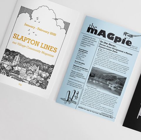 parish newsletter printing in south devon by nick walker printing