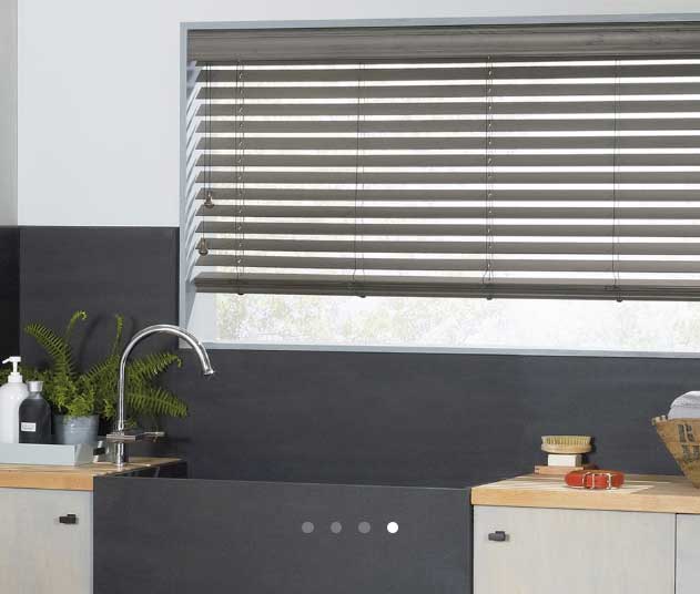 Motorized Window Treatment — Newly Installed Faux Blinds In Belgrade, MT