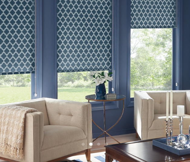 Custom Roller Shades With Pattern Design — Belgrade, MT — Blind Guy of Butte