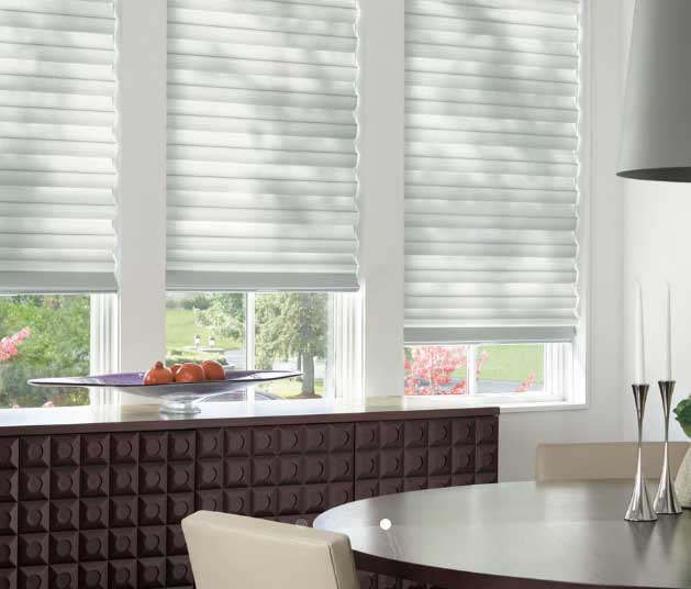 Residential Exterior Window — Roman Shades In The Windows In Belgrade, MT
