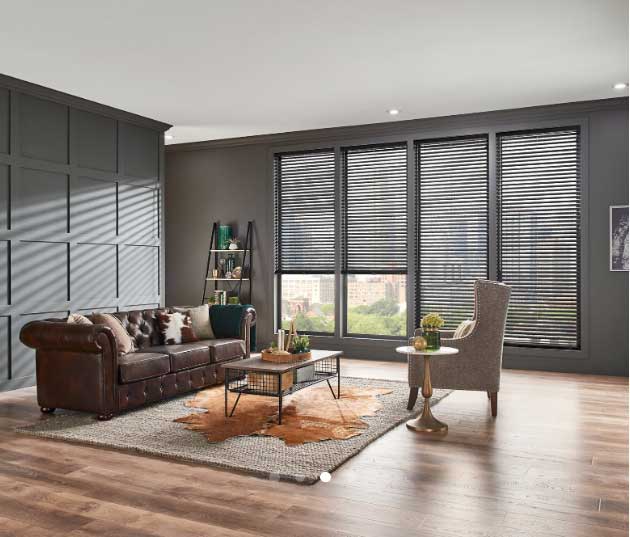 Commercial Window Coverings — Beautiful Room With Modern Style Blinds In Belgrade, MT