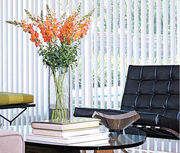 Residential Window Blinds — White Vertical Blinds In Belgrade, MT