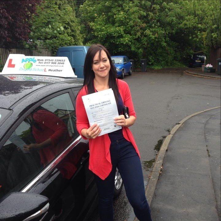 Apple Driving School - Bath - female passed driving test