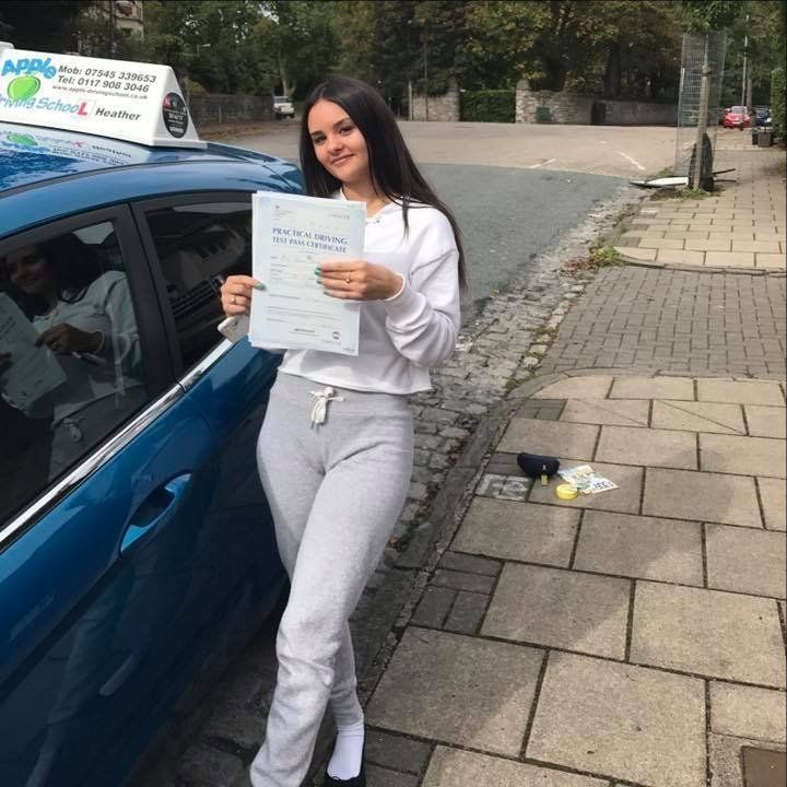 Apple Driving School - Bristol - female passed driving test