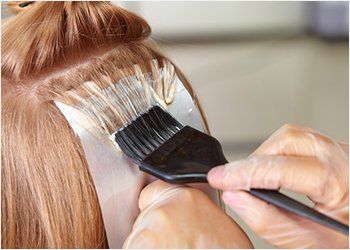 Salon Hair — Woman Getting Her Hair Dyed in Concord, NC