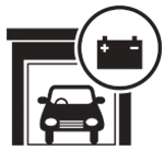 icône de batterie de voiture
