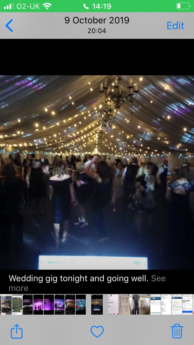 black tie dinner / dance in modern marquee