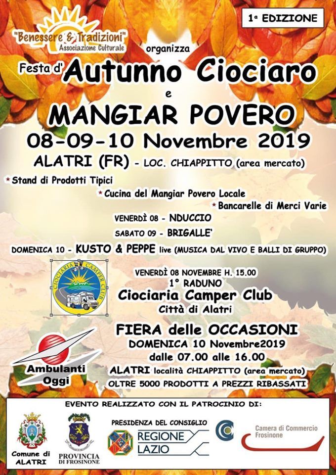 festa, festa di paese, alatri, camper, autunno, ciociaro, ciociaria, autunno ciociaro