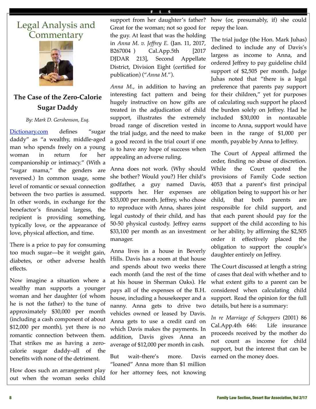 Family Law Section Newsletter—Divorce Attorneys in Palm Springs, CA