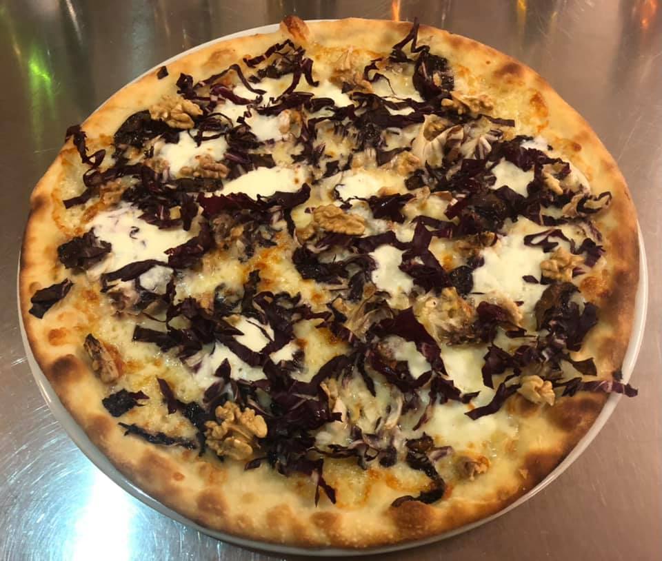 pizza con radicchio