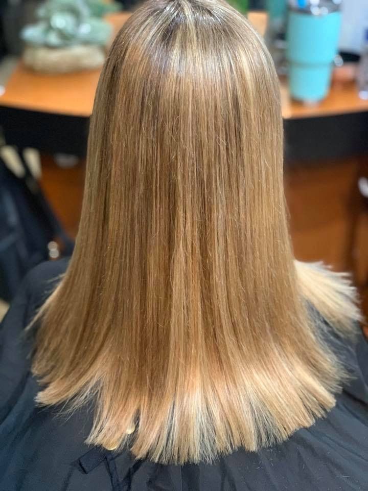 beautiful blonde hair coloring results