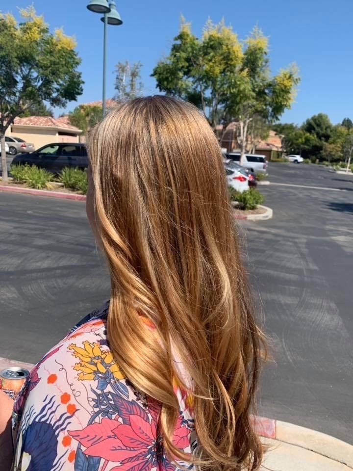 strawberry blonde hair style