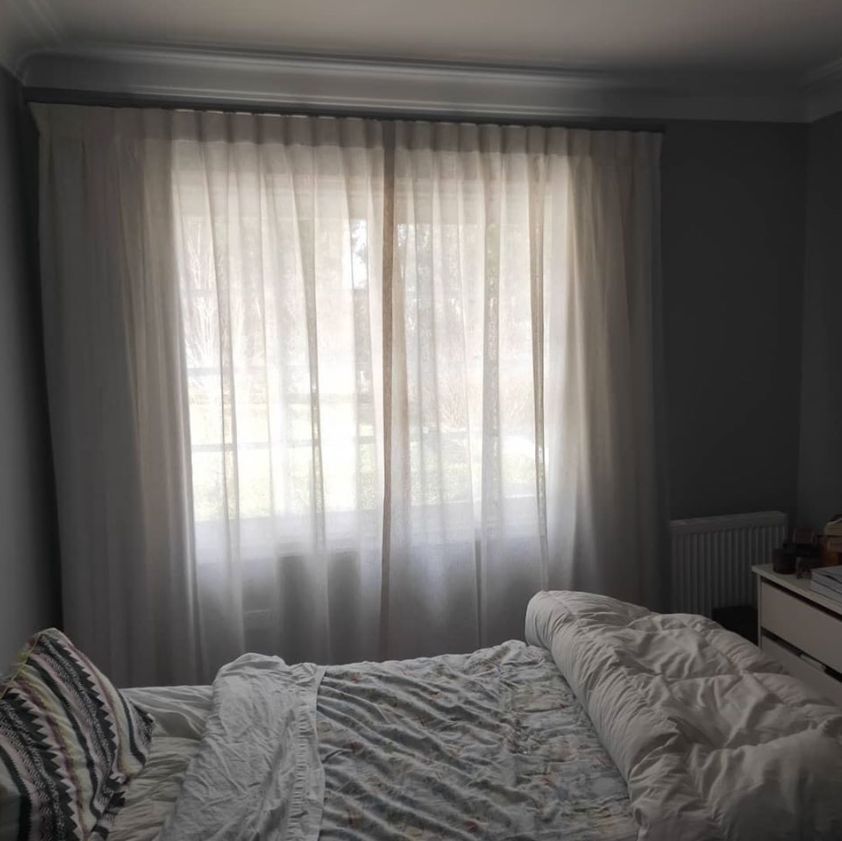 White bedroom - Curtains in Welby, NSW