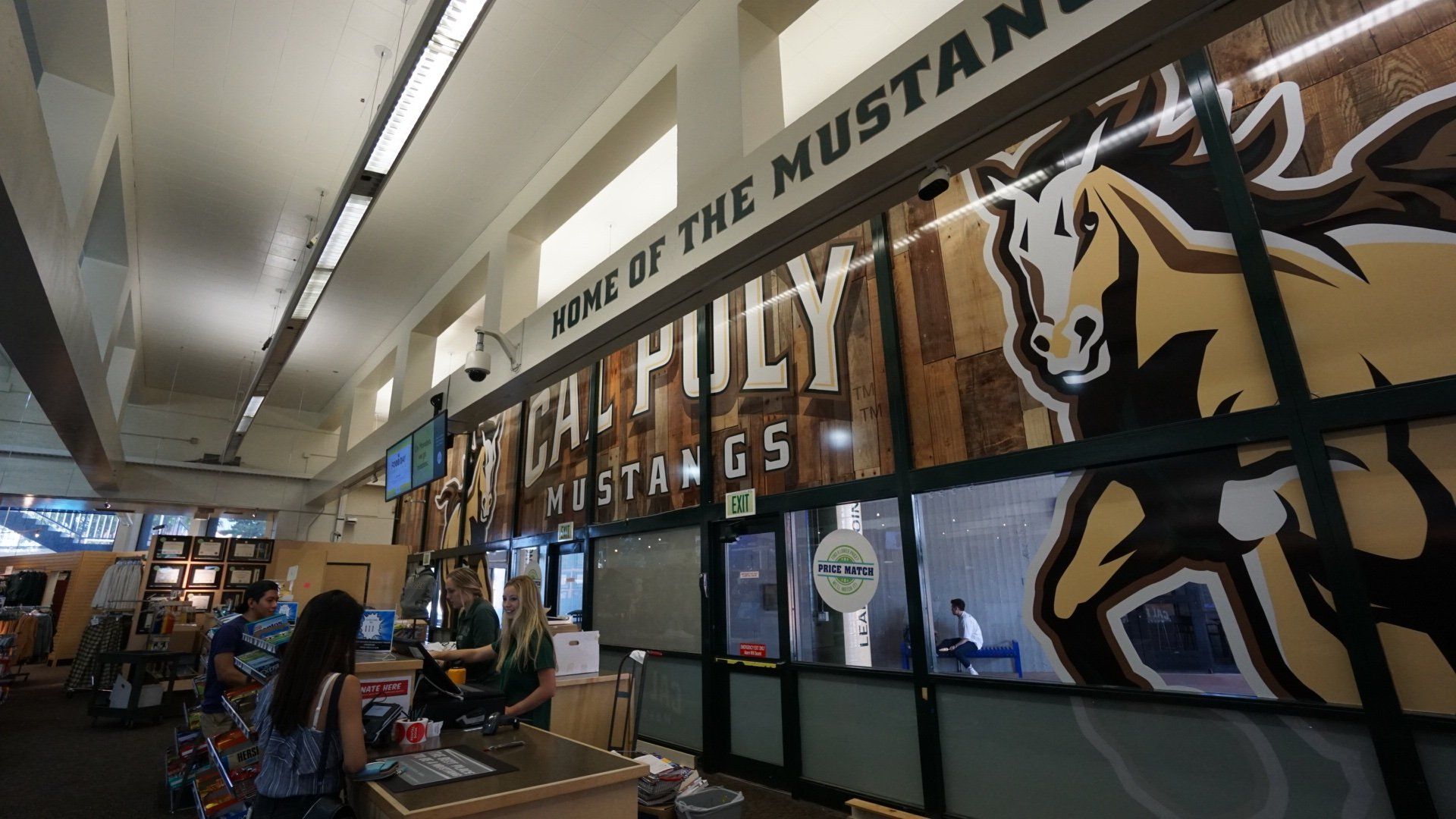 cal poly bookstore wall vinyl wrap in san luis obispo
