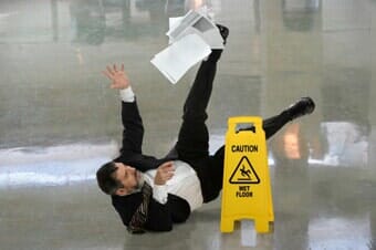 Businessman Falling on Wet Floor - Personal Injury Attorney in Long Branch, NJ Businessman Falling on Wet Floor - Personal Injury Attorney in Long Branch, NJ