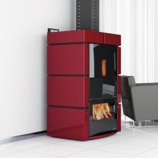 impianto di riscaldamento con stufa a pellet