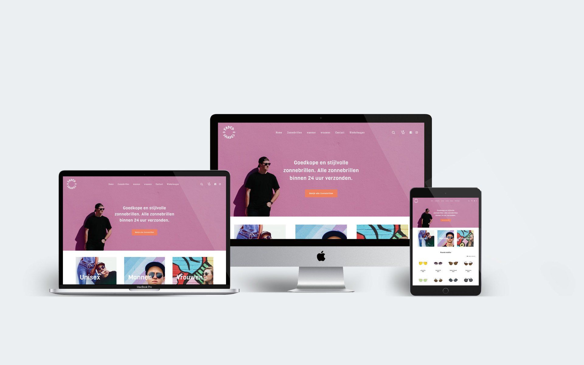 Website gemaakt voor Fadeshades Website gemaakt voor Fadeshades