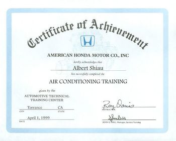 Balancer Shaft Seal — Air Conditioning Training in La Puente, CA