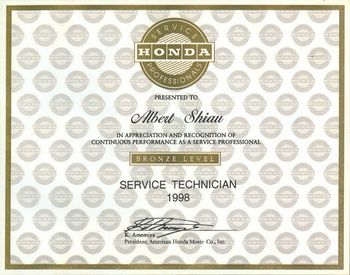 Crank Seal — Bronze Level Service Technical 1998 in La Puente, CA