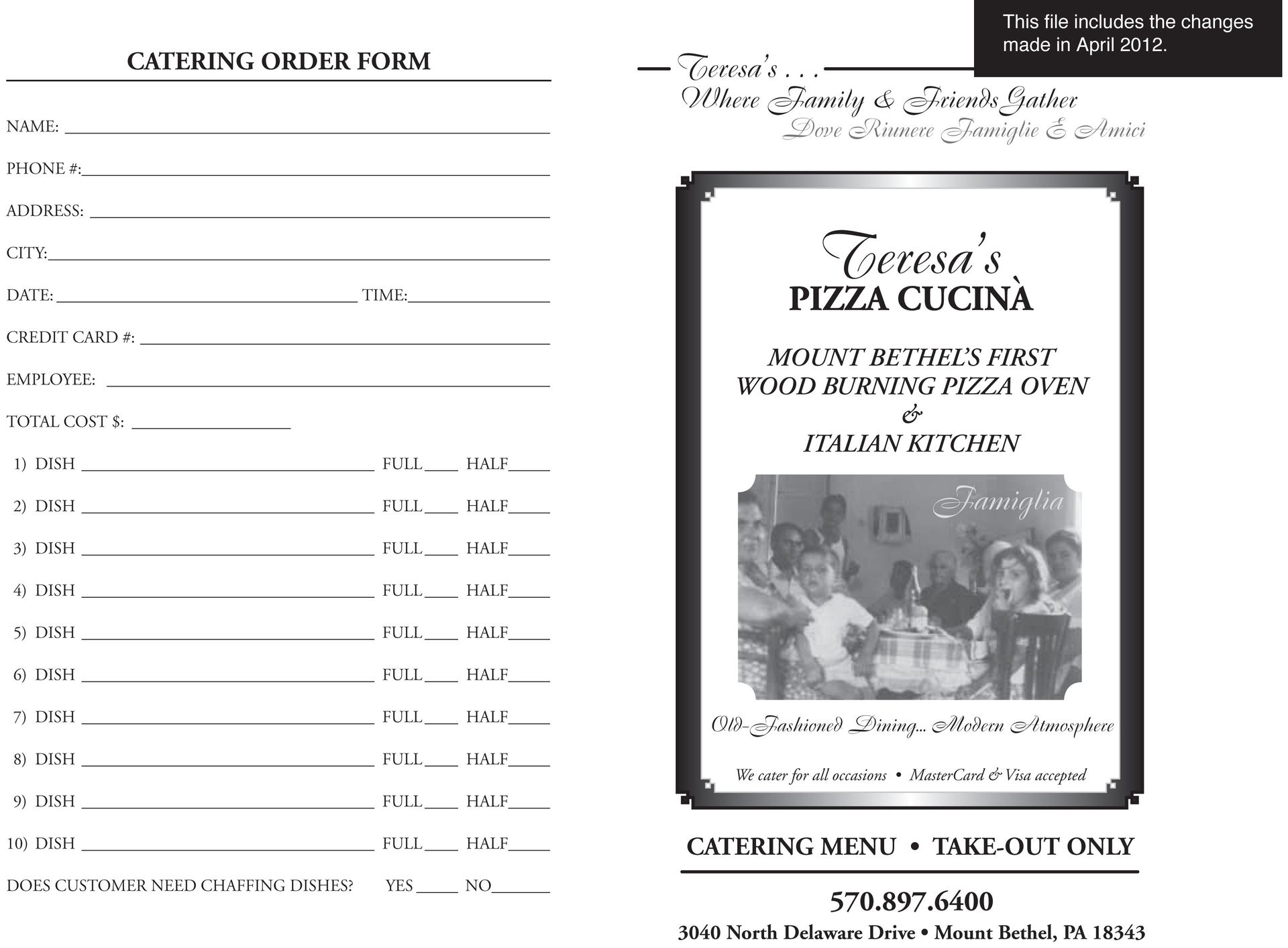 On-Site Catering