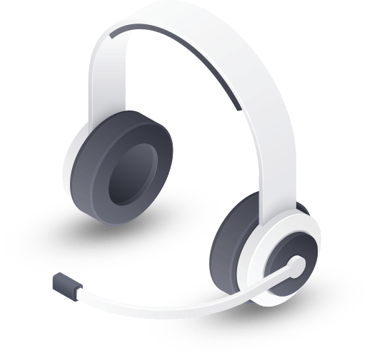 A pair of headphones with a microphone attached to them