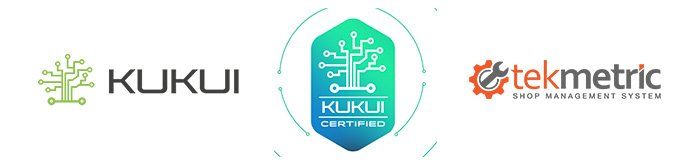 Three logos for kukui and tekmetric are displayed on a white background.