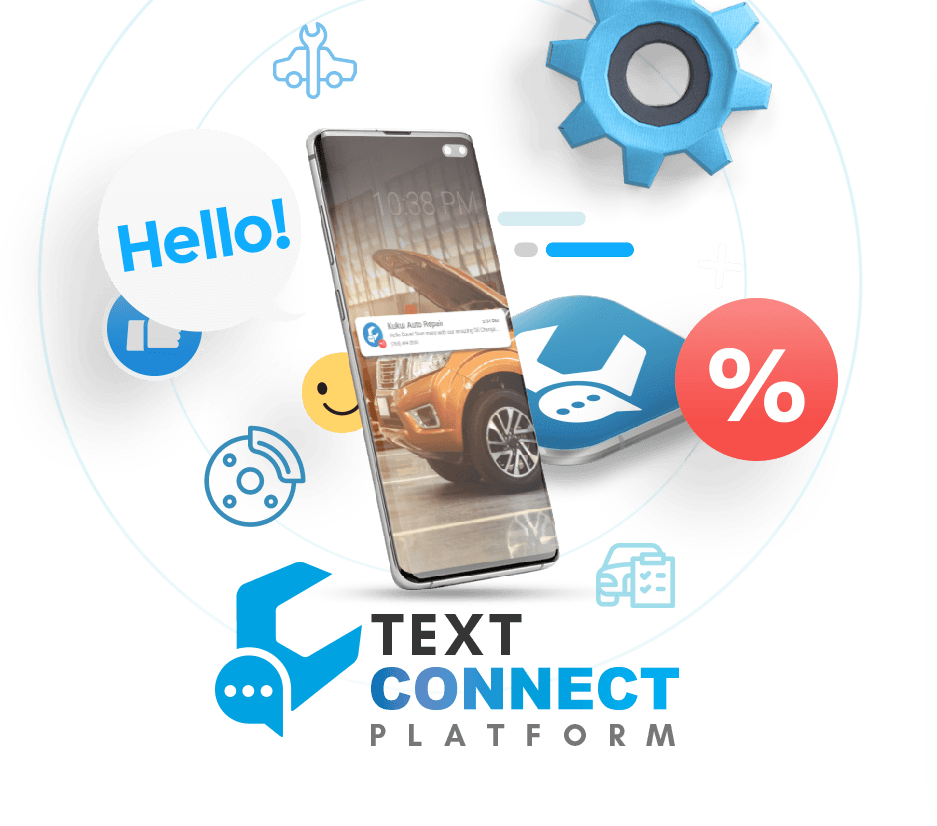 A cell phone with a picture of a car on the screen.