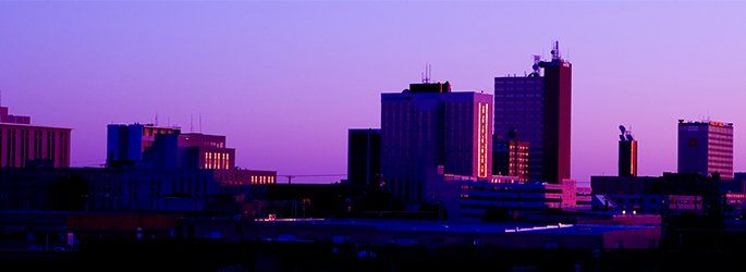 Lubbock Cityscape at Dusk