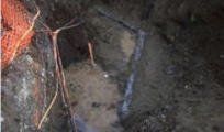 Sewer pipes that go with the septic system in Anchorage, AK